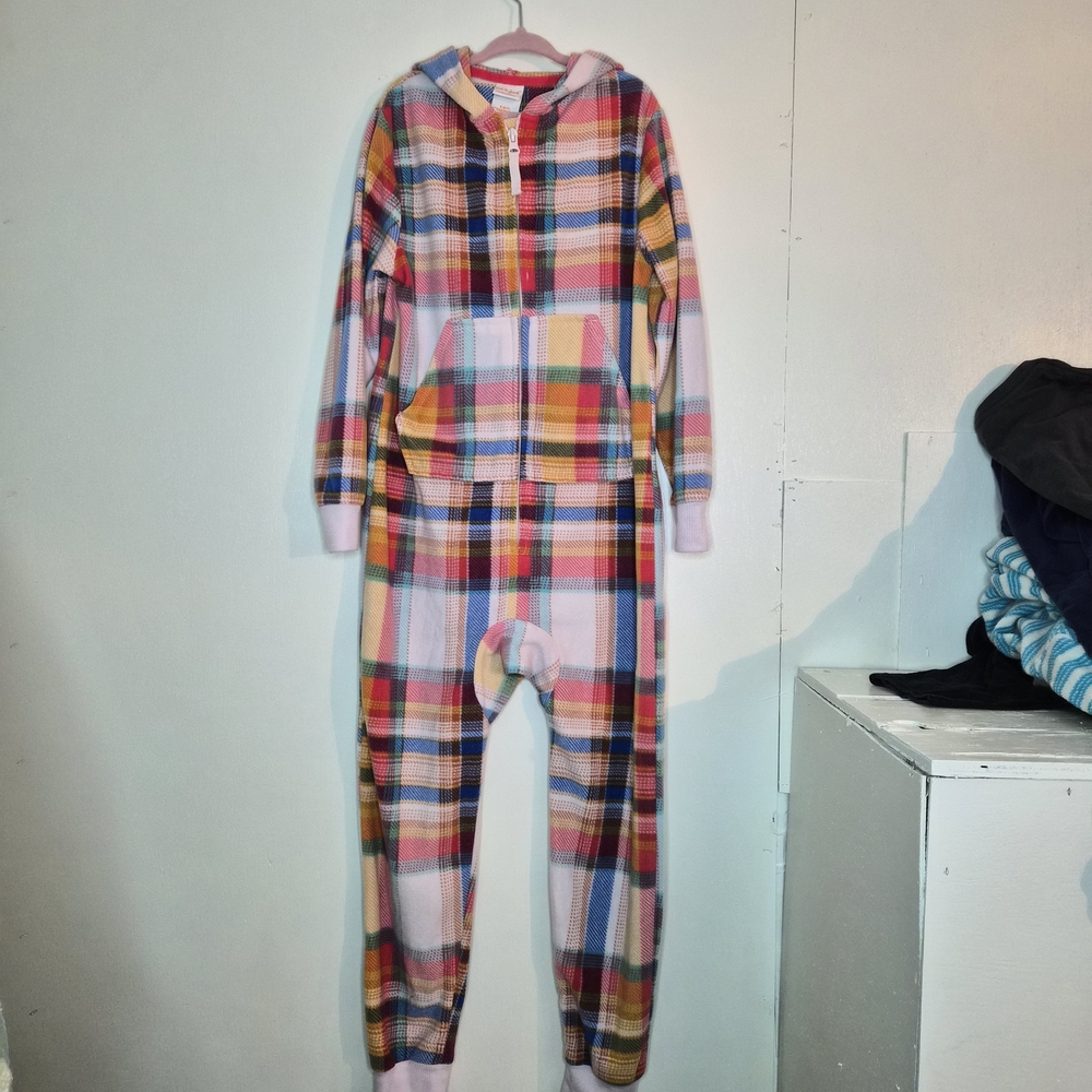 Plaid Kids One Piece Pajama